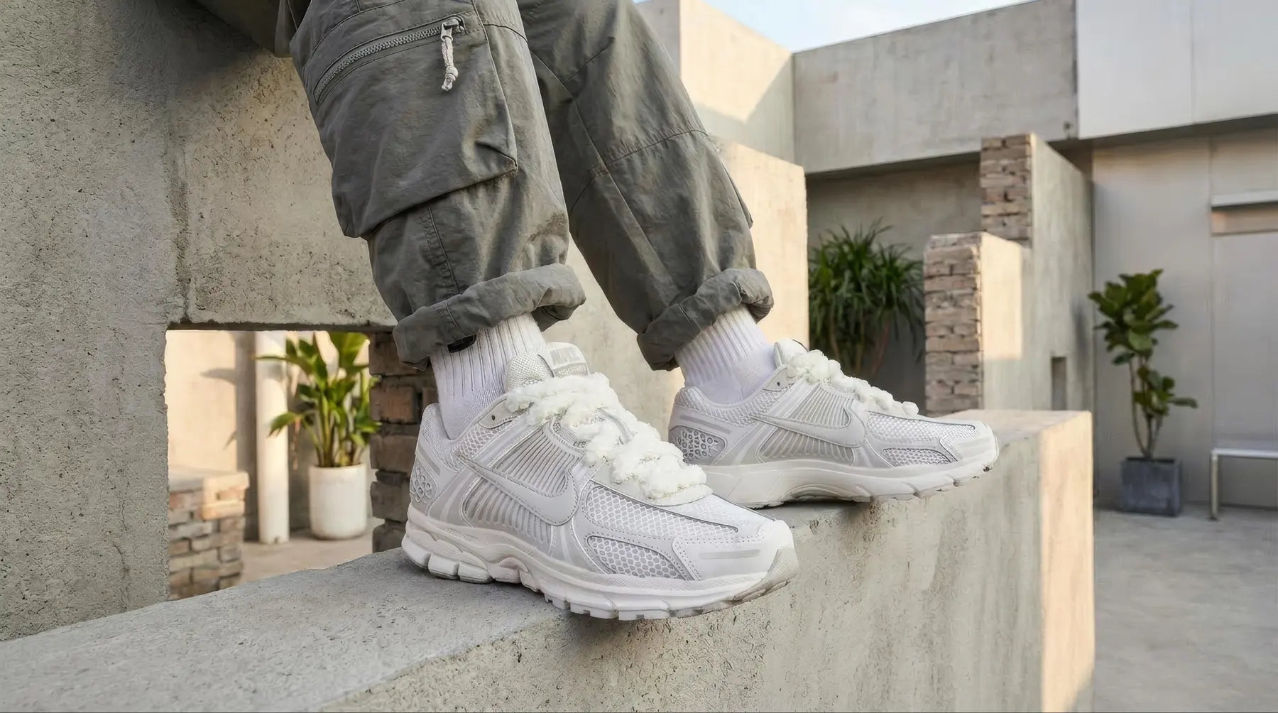 Lacets fluffy pour Nike Vomero 5