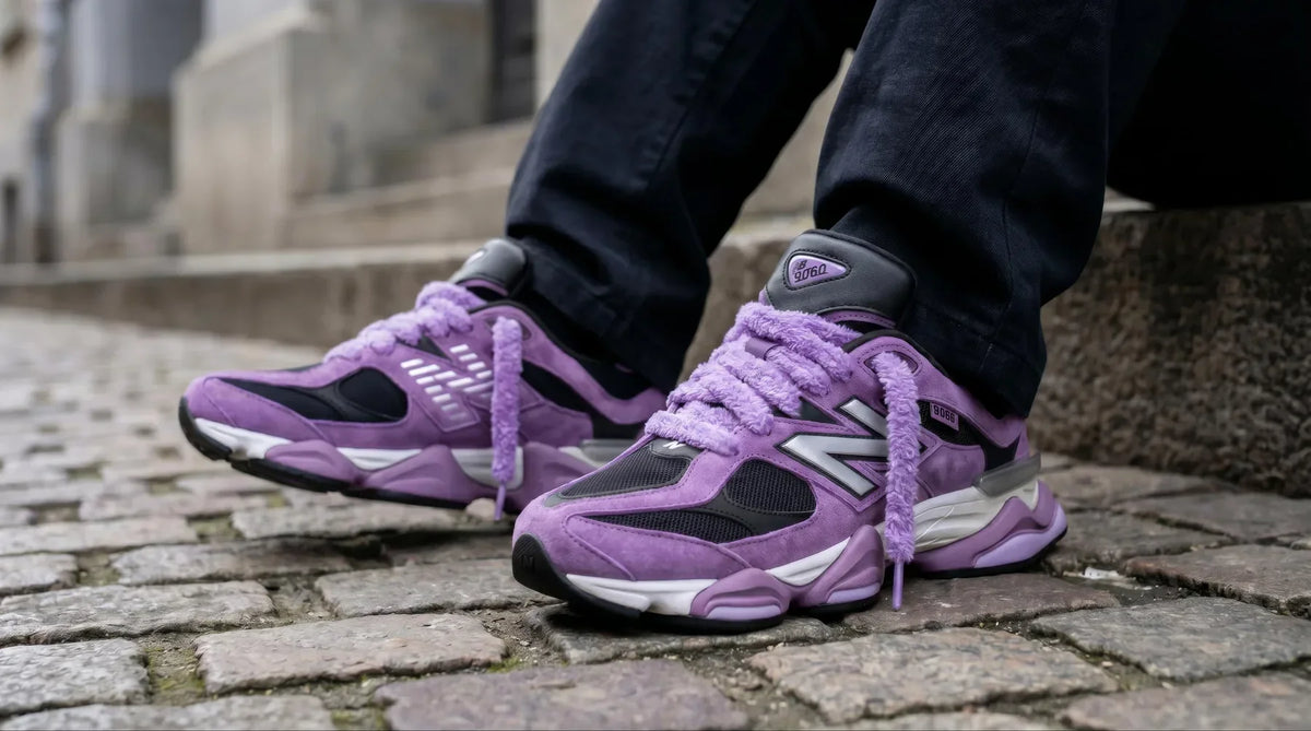 Lacets fluffy pour New Balance 9060