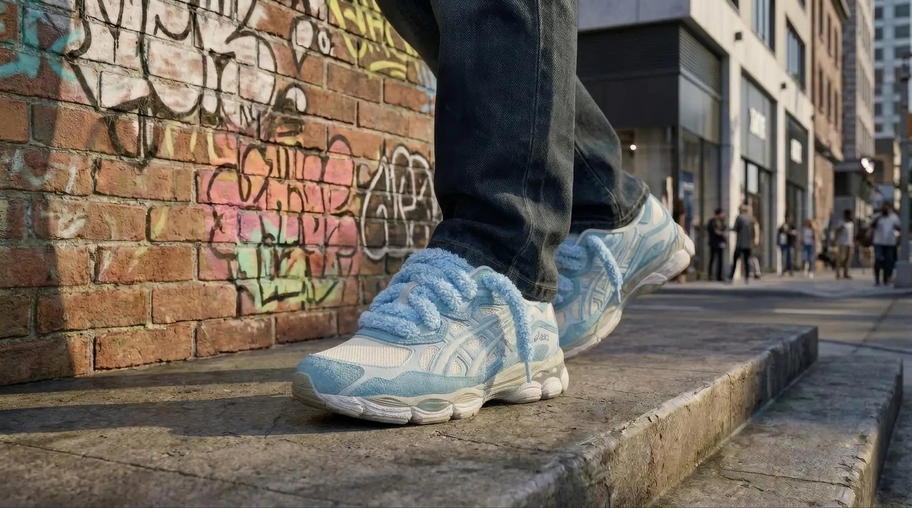 Lacets fluffy pour ASICS Gel-NYC