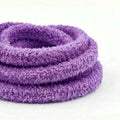 Lacets fluffy violet en peluche pour sneakers